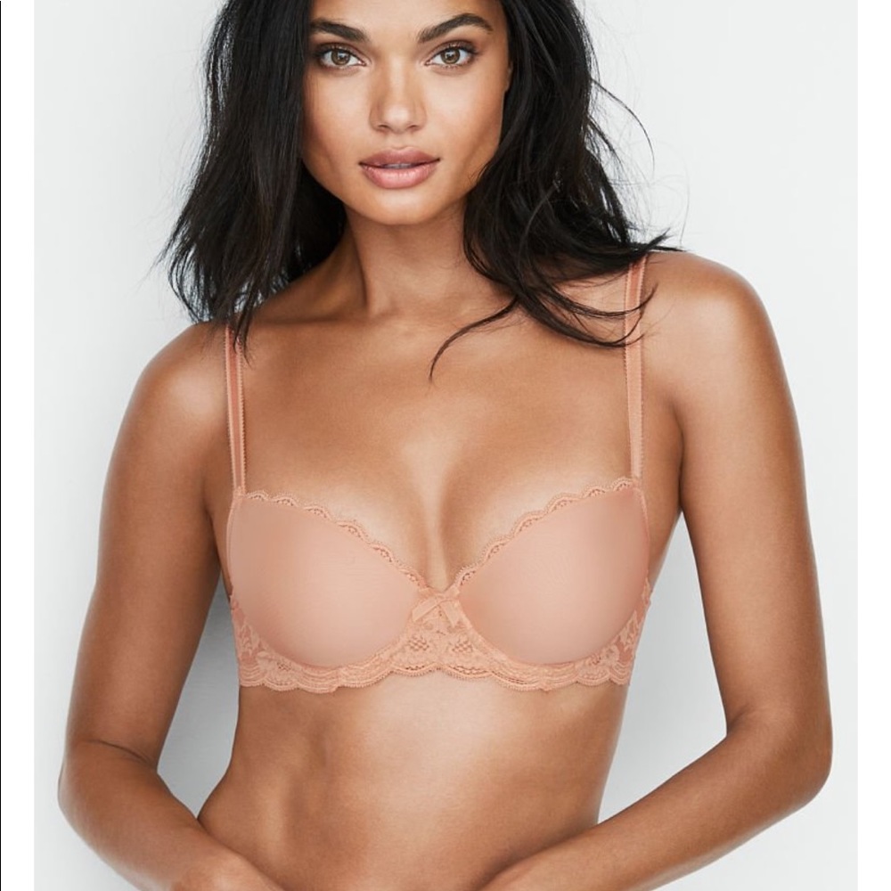 VS Dream Angels Lightly-Lined Demi Bra 34B Nude